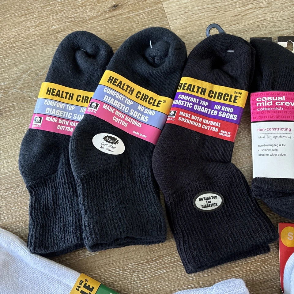 Lote 17 Pares Calcetines Diabéticos e Informales Salud Círculo Dr. Motion Balega Foto 2 de 4