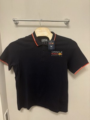 Oracle Red Bull Racing F1 Core Logo Polo Shirt Mens XL Navy Blue NWT Castore