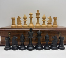 Schachfiguren aus Holz K&ouml;nig 9 cm komplett klassisches Design ohne Brett