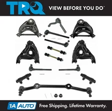 TRQ 14pc Steering & Suspension Kit Control Arms Tie Rods End Links Center Link