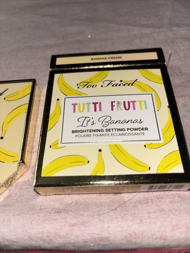 Too Faced Tutti Frutti It's Bananas BANANA CREAM Brightening Setting Powder NIB - Picture 2 of 6