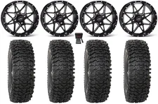 ITP Tornado 15" Wheels Black 32" RC500 Tires Yamaha YXZ1000R