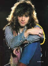JON BON JOVI-VINTAGE 1987 MINI-POSTER 8X11 FULL PAGE MAGAZINE PINUP CLIPPING