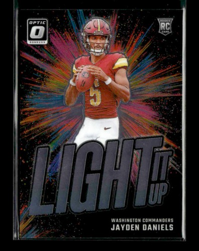 Jayden Daniels 2024 Panini Donruss Optic Football RC Light It Up ② [xdD31