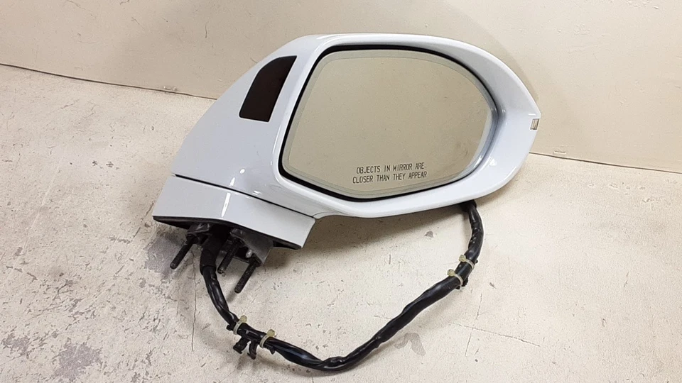 Conjunto de espejo retrovisor de puerta derecho para pasajero Audi A7 Quattro 2012-2018 blanco OEM LKQ Foto 4 de 4