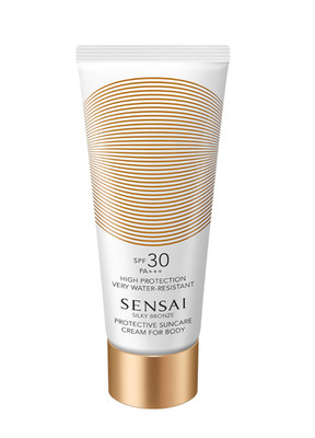 SENSAI SILKY BRONZE PROTECTIVE SUNCARE CREAM BODY SUNSCREEN ANTI AGEING 150ML