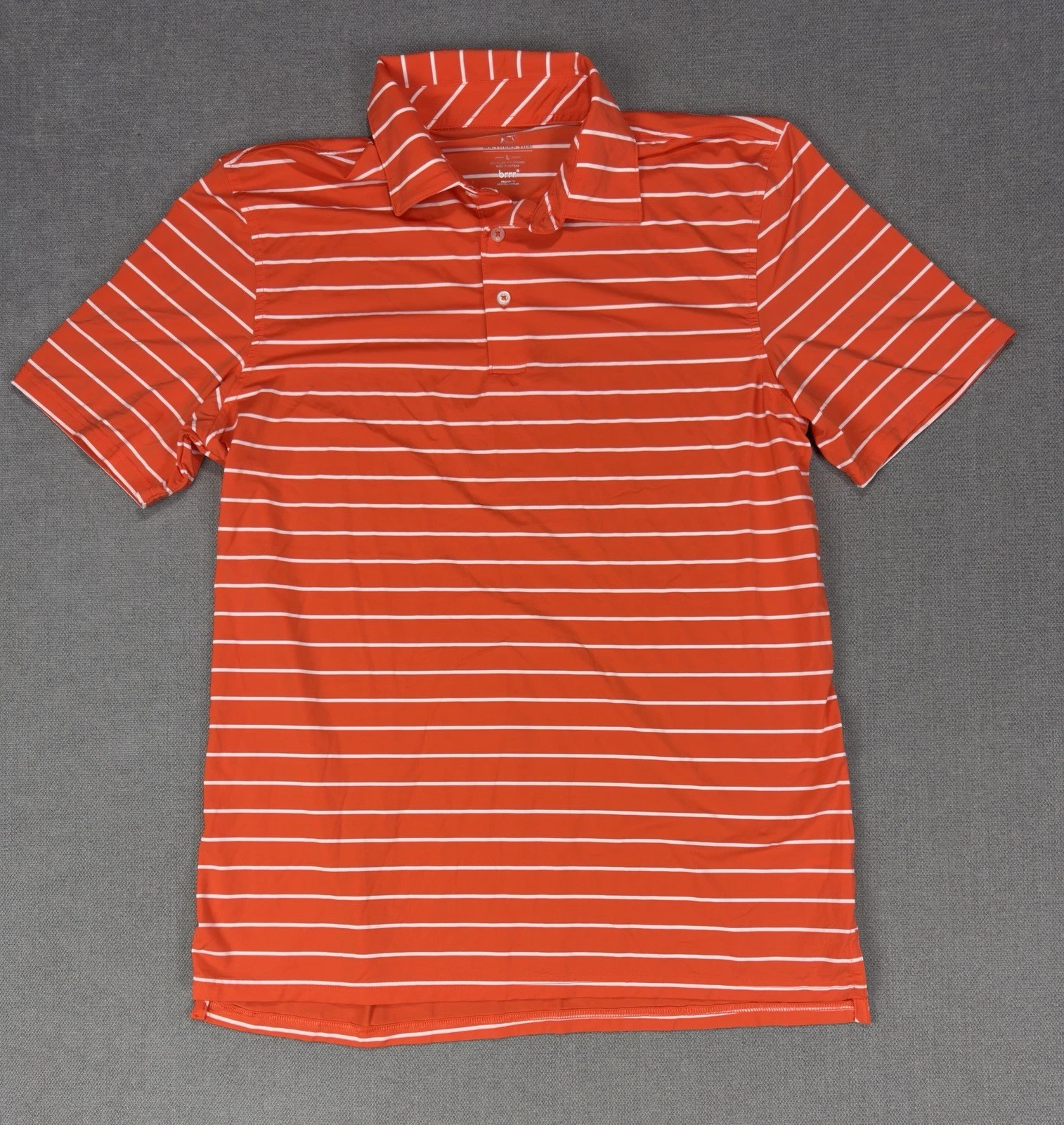 Southern Tide Polo Shirt Mens Large Orange Performance Golf Stretch New