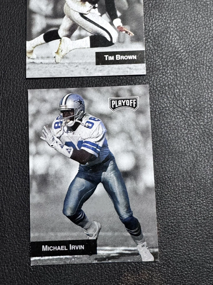 1993 PLAYOFF PROMO INSERTS FOOTBALL, COMPLETE SET #1-6, Michael Irvin - Image 3 of 4