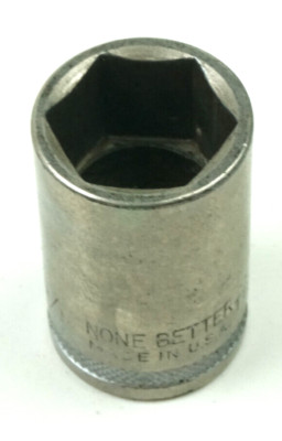 None Better NB 11/16'' 6 Pt Shallow Chrome Socket 1/2'' Drive T622 by New Britain