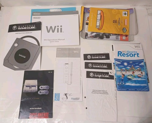 nintendo manual lot Gamecube,Wii,N64,Snes - Picture 2 of 4