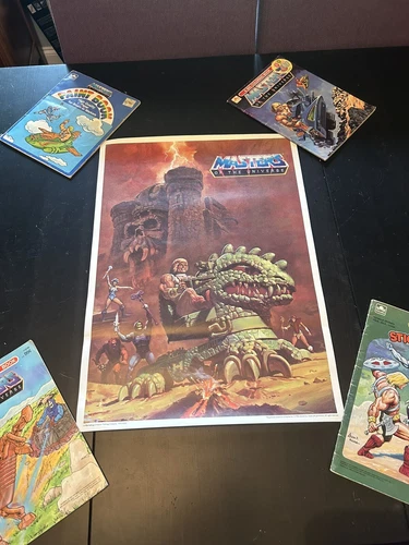 1984 He-Man Masters of the Universe MOTU Dragon Walker Kellogg’s Poster NM