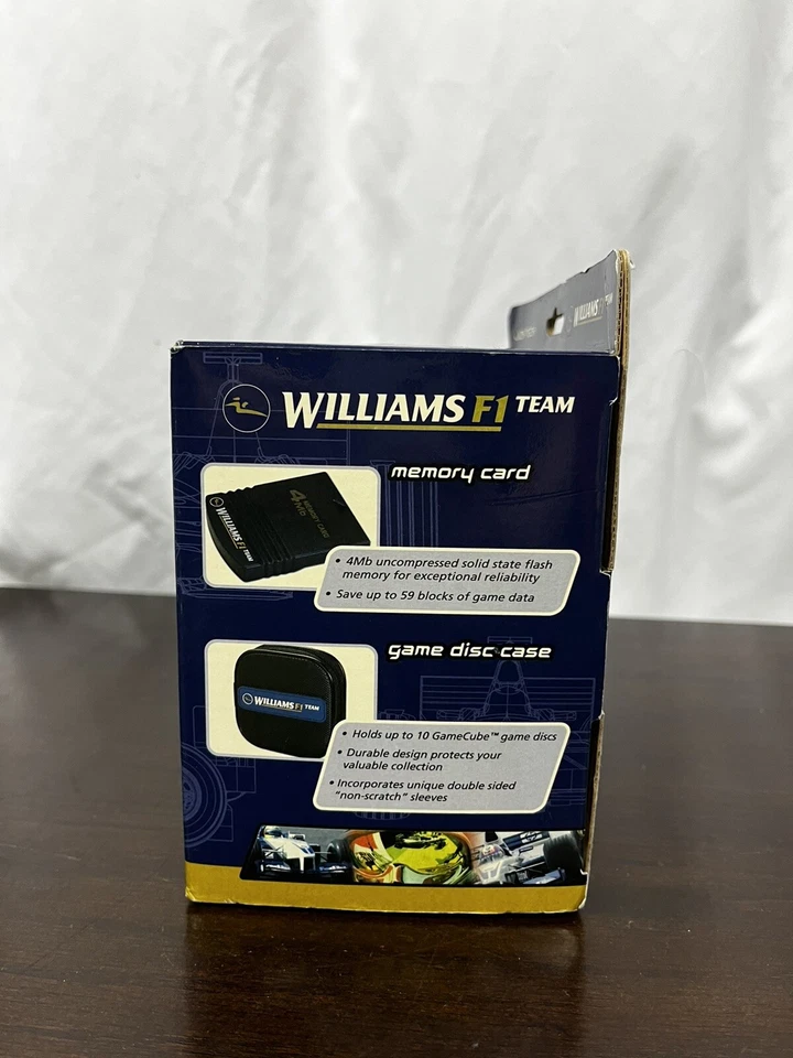 Williams F1 Team Gamecube Controller Starter Pack New In Box Memory Card & Case - Image 2 of 4