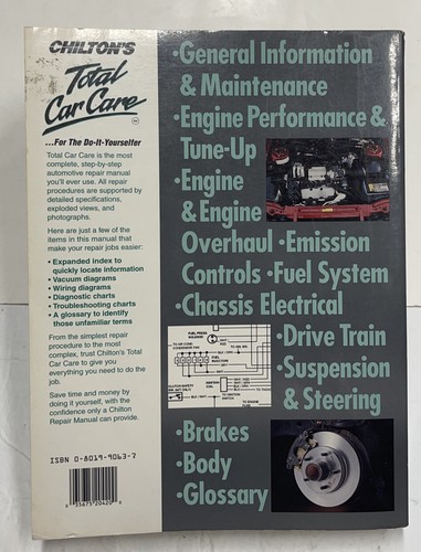 Chilton's Chrysler Full Size Vans Repair Manual 1967-88 20420 - Picture 2 of 13