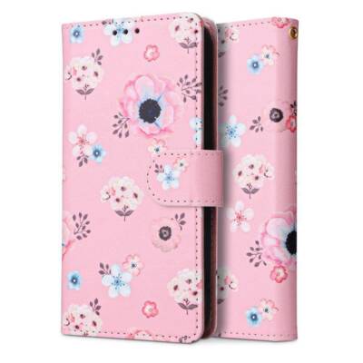 FÜR SAMSUNG GALAXY A53 5G - Etui BUNT MUSTER BOOK Handy Tasche Hülle Bloom ROSA