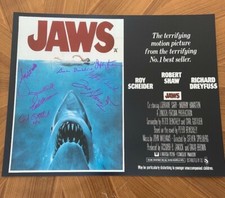 * JAWS * signed 16x20 photo * BACKLINIE, KRAMER, GOTTLIEB +5 MORE * PROOF * 2