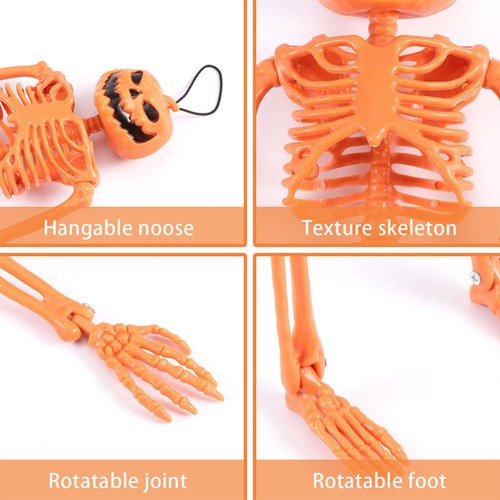 2 Pcs Citrouille Squelette Fête Décoration Halloween ventes exceptionnelles Intérieur Décorations pour Maison