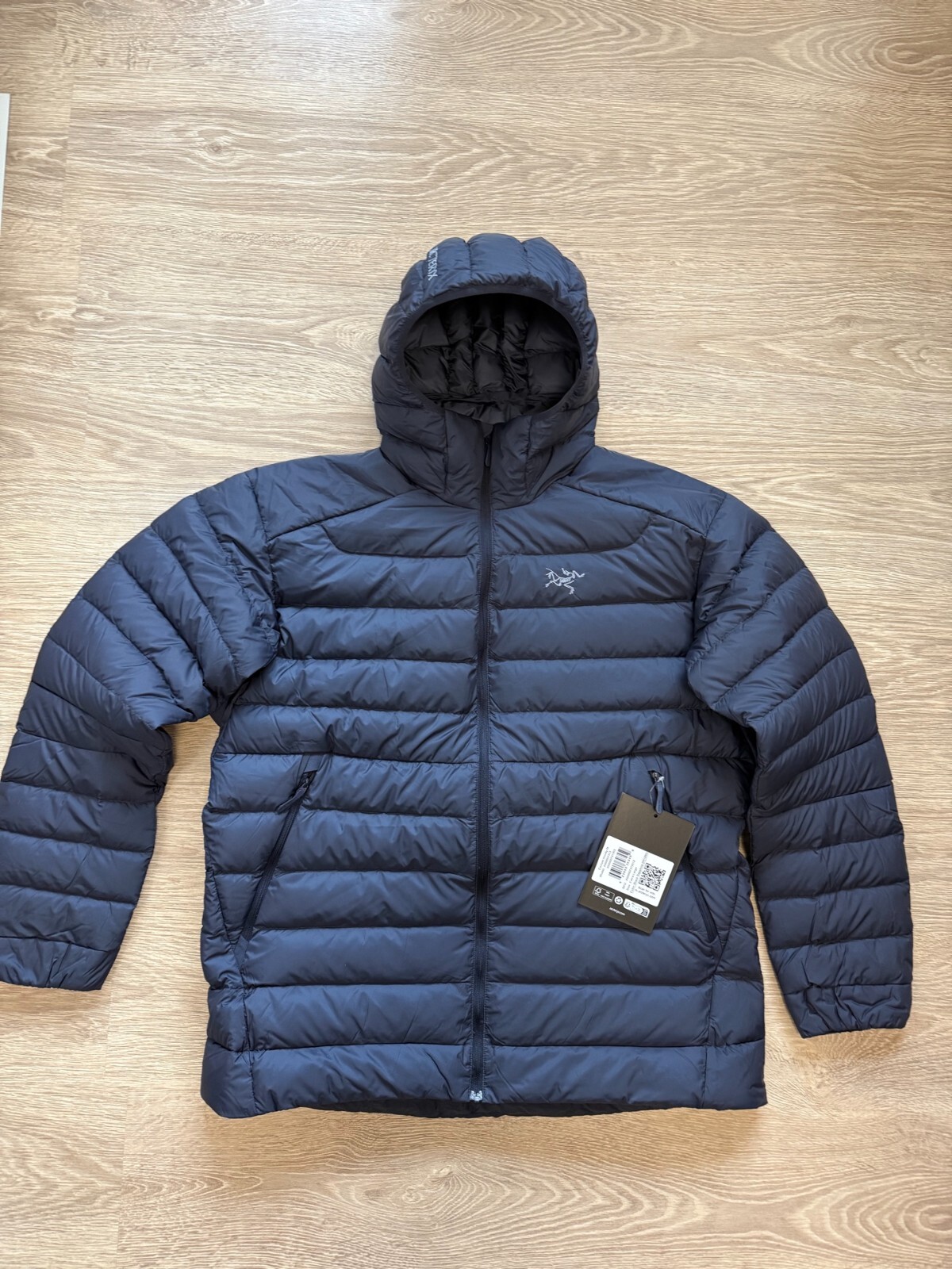 ARC'TERYX ARCTERYX CERIO PIUMINO CON CAPPUCCIO UOMO TAGLIA:EXTRA LARGE COLORE:NERO ZAFFIRO