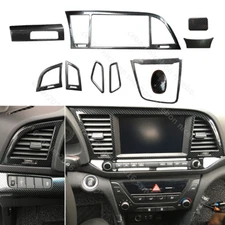 Carbon fiber color Air Conditioning Dashboard trim for HYUNDAI Elantra 2016-2018