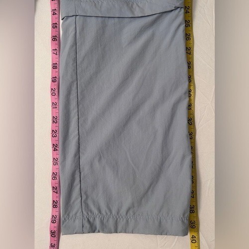 REI Co-op Denali Pants Sz 12 Blue Cargo Convertible Khaki Belted Hiking Gorpcore - Picture 6 of 7