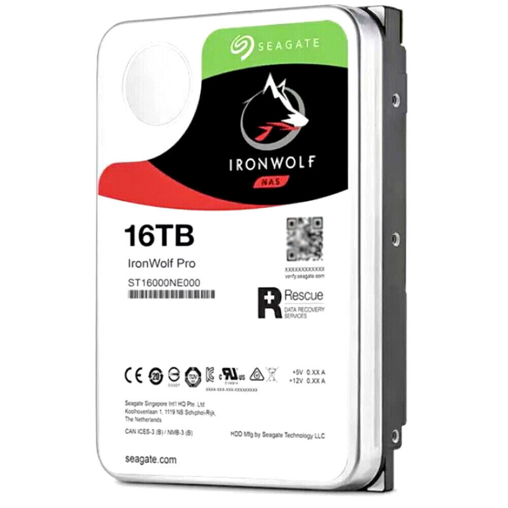 Seagate IronWolf Pro 16TB Internal 7200RPM 3.5