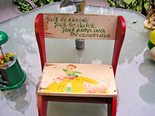 Fauteuil enfant vintage milieu du siècle tabouret pliant time out années 60 chaise
