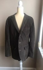 J Crew Mens Blazer Sport Coat Brown Cordruoy Cotton Sz M 3 Button