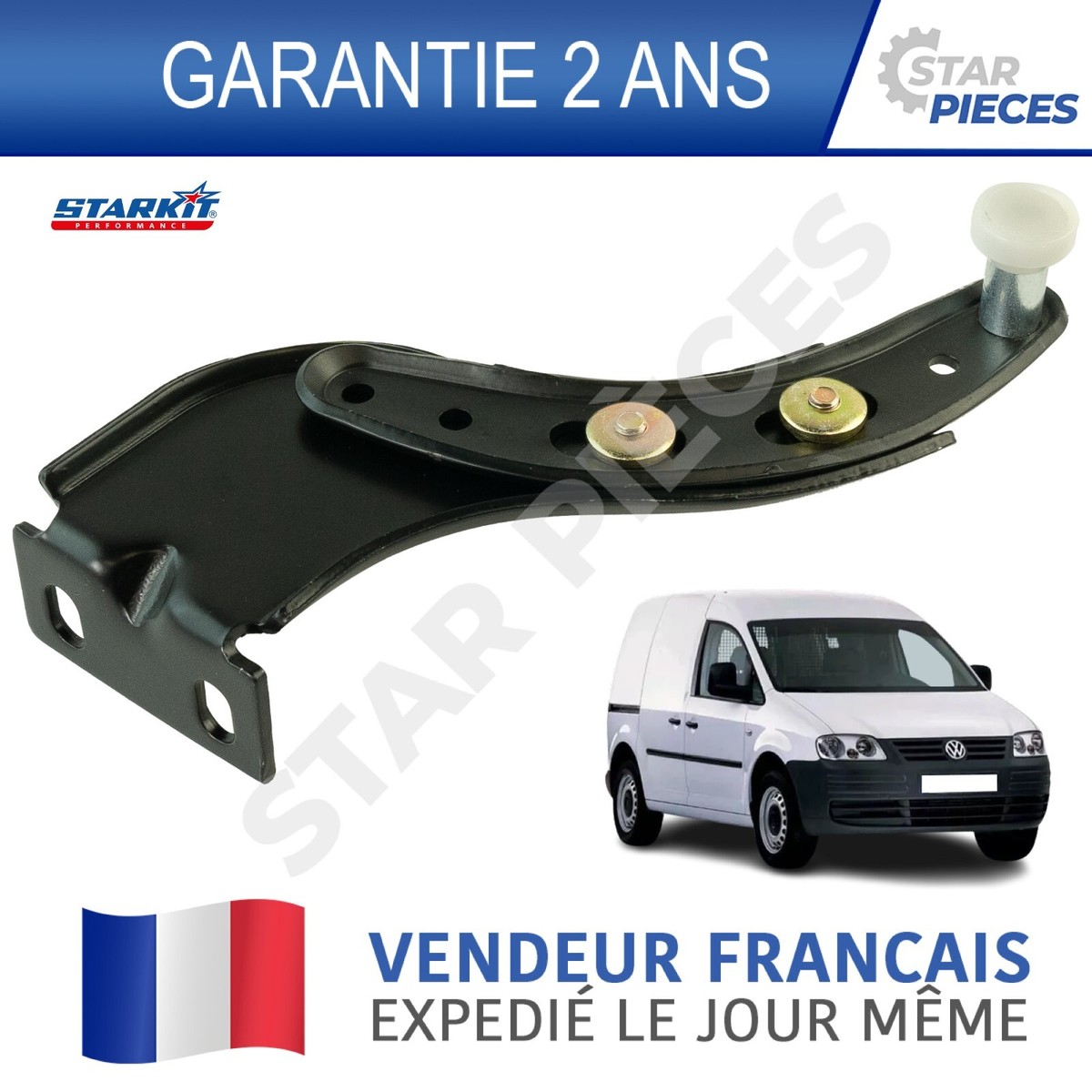 Panneau De Porte Avant Gauche Pour Volkswagen Caddy III - Occasion En Bon état, Pièce D'origine Pour Réparation