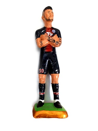STATUETTA psg NEYMAR 15 CM PASTORE PRESEPE TERRACOTTA shepherds CRIB mf - Picture 2 of 2