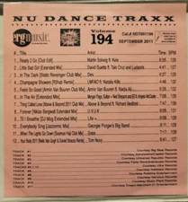 ERG dance traxx 194, cd, 2011, David Guetta, LMFAO, Above & Beyond