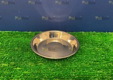 SHALLOW STAINLESS STEEL BOWL / DISH 6" inch - Classic Dog Cat bp Food Water Dish