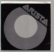 Company Sleeve 45 ARISTA - Glossy Black w/ Grey Circle  Text 1984-1995 