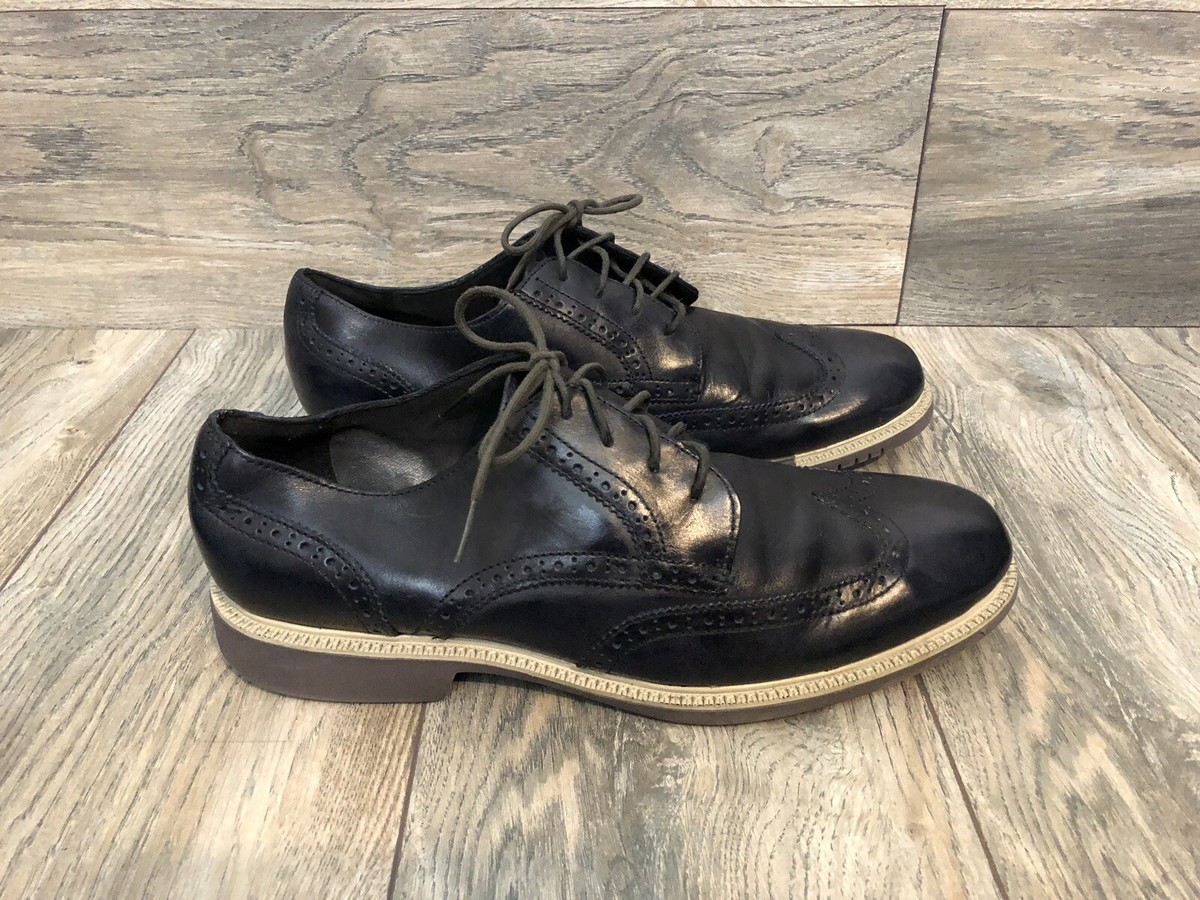 Cole Haan Mens Great Jones Navy Blue Wingtip Brogue Oxford Dress Shoes 11 M Cole Haan Great Jones Men main image 3