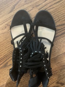 boho black sandals