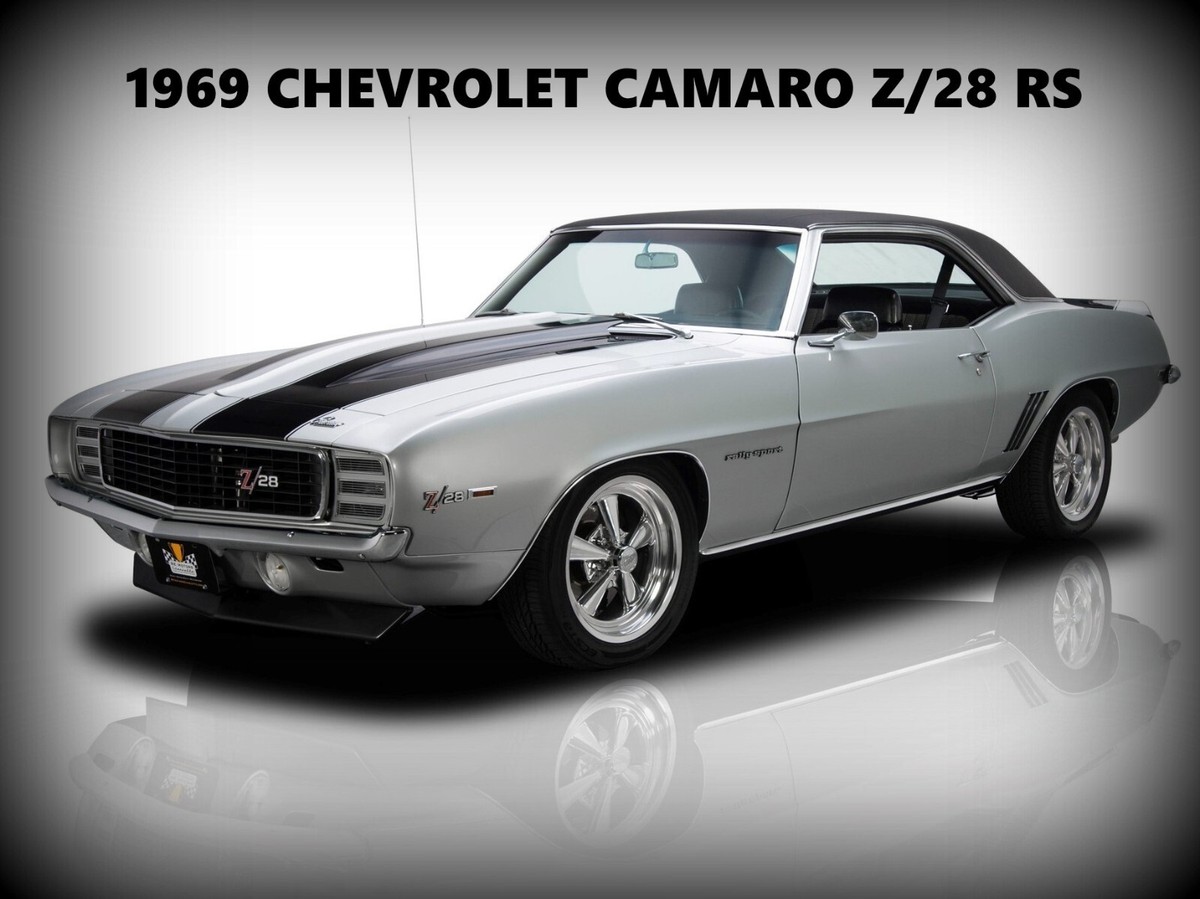 1969 Chevrolet Camaro Z/28 RS New Metal Sign: Classic Look in
