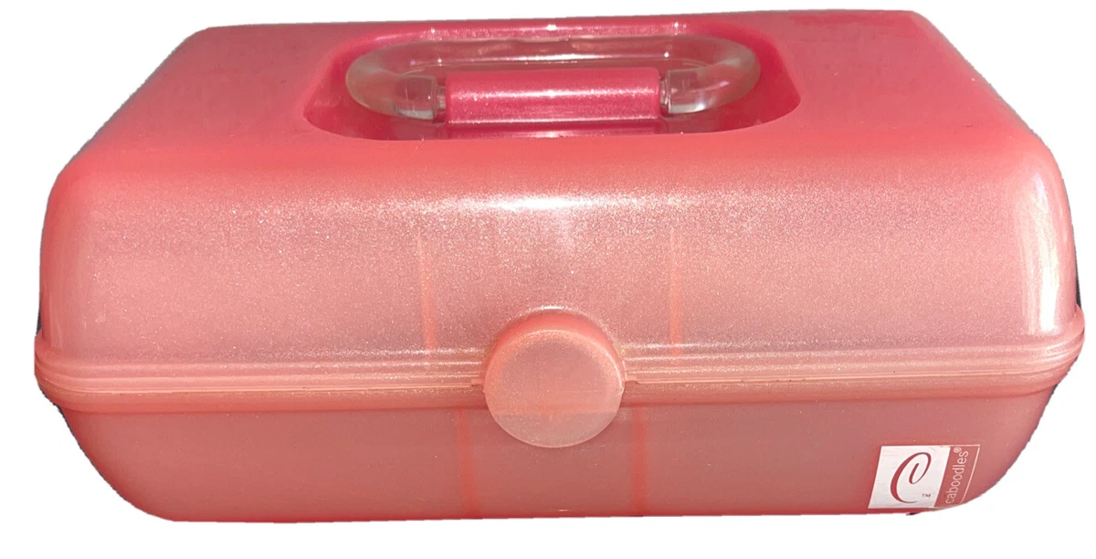 Caboodles On-The-Go Girl Makeup Box, Hot Pink Sparkle 