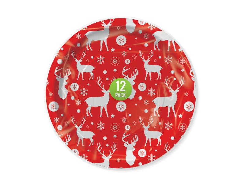 FANCY CHRISTMAS DINNER PARTY TABLEWARE Paper Plates Cups Napkins kids