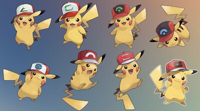⚡️Ash Hat Pikachu Complete Set Pokemon Sword Shield⚡️