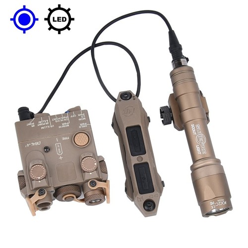 WADSN Airsoft DBAL-A2 Red Green Blue  Laser M600 M300 Flashlight White Light - Afbeelding 24 van 24