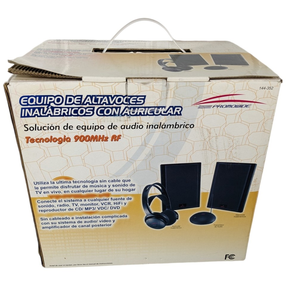 Wireless Speaker System and Headphones Music Audio TV DVD CD MP3 VCR