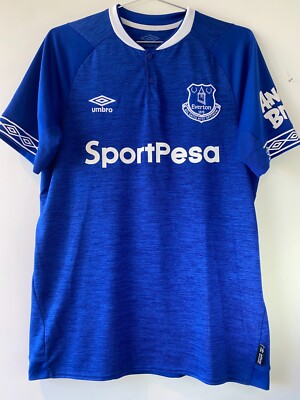 EVERTON FC HOME SHIRT 2018 2019 UMBRO [M] PREMIER LEAGUE FOOTBALL KIT