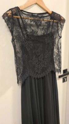 Max&Co evening guipure sun-print dress