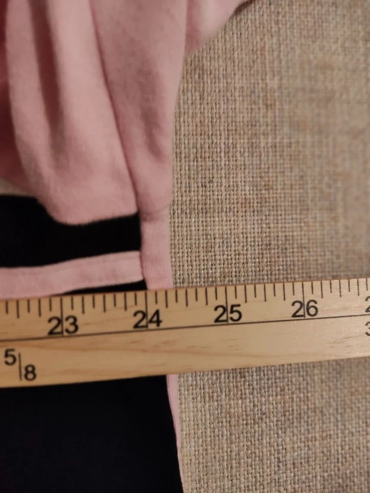 Chaqueta Suéter Dressbarn Para Mujer Rosa/Negro Rayas Cremallera Completa Talla 18/20 Foto 4 de 4