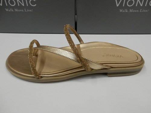 Vionic Womens Prism Sandal Gold 9 192329726577 | eBay