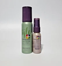 🔥✅ Pureology Clean Volume Weightless Mousse & Fullfill Densifying Spray 2 Pack