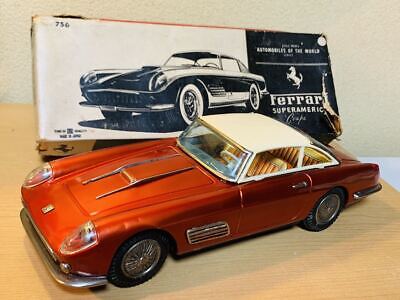 Bandaiya Bandai Ferrari Super America Tinplate Miniature Car Bandaiya Bandai Ferrari Super America Tinplate Miniature Car