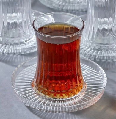 CiCi HOME FAVORI Türkische Teegläser Set Kristalloptik 12-teilig 170 ml