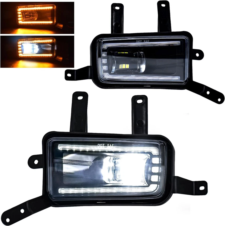 Luces antiniebla LED para Chevy Tahoe Suburban GMC Yukon XL 2015-18 19 20 lámparas de parachoques Foto 4 de 4