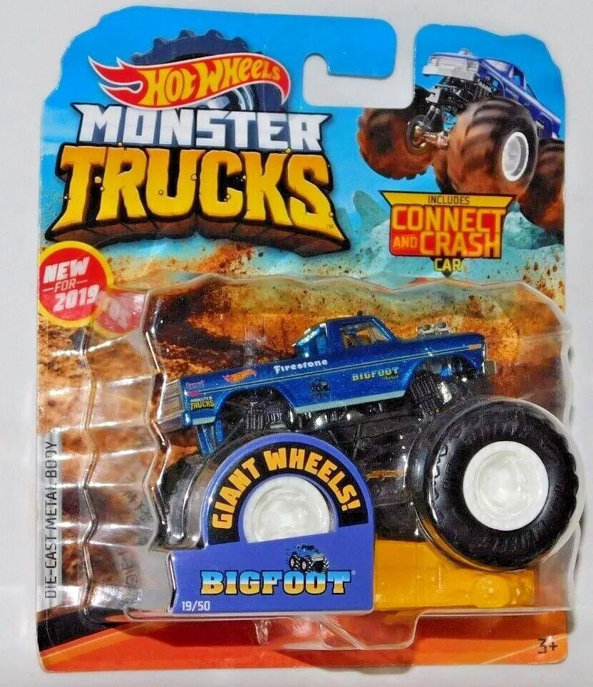 Hot Wheels Monster Trucks Bigfoot, Giant wheels, including