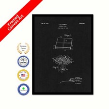 1951 Baseball Base Vintage Patent Canvas Print Black Framed Art Gift Ideas