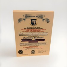 U.S. AIR FORCE / SEVENTEENTH AIR FORCE - OUTSTANDING UNIT AWARD CERTIFICATE